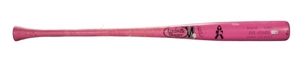 2012 Eric Hosmer Game Used Louisville Slugger Pink Mothers Day Bat (MLB Authenticated)